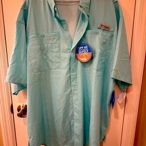 NWT Tamiami Columbia Shirt / Short Sleeve Mint Color
